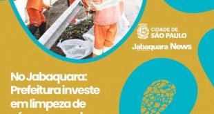 No Jabaquara: Prefeitura investe em limpeza de córregos, capina e varrição para evitar alagamentos