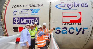 Tatuzão escavará 8,4 km de túnel na Linha 2 do Metrô