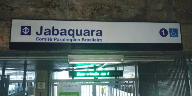 Estação Jabaquara do Metrô homenageia Comitê Paralímpico Brasileiro