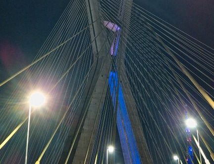 Ponte Estaiada e Monumento das Bandeiras terão iluminação azul quando temperatura chegar a 13ºC