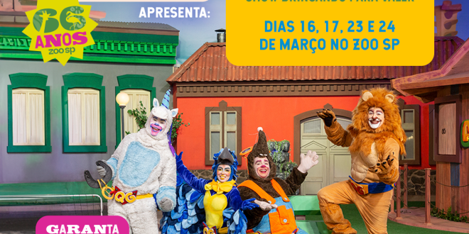 Zoológico comemora 66 anos e recebe grupo teatral QG Animal